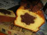 Cake au yaourt fleur surprise au chocolat