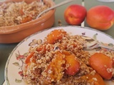 Crumble abricots flocons d'avoine - cuisson à l'AirFryer