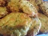 Galettes de courgettes, carottes et beurre de crabe