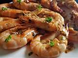 Gambas flambées au rhum arrangé (Madagascar)