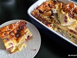 Gâteau pâte filo, ricotta et framboises