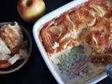 Gratin de pommes au rhum et à la noix de coco