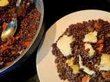 Lentilles fondantes à la tomme de montagne