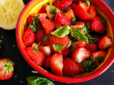Salade de fraises au basilic et citron