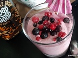 Smoothie aux fruits rouges et aux fibres de pomme (ig bas /low carb)