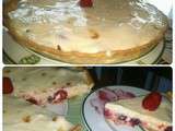 Tarte chiboust aux framboises