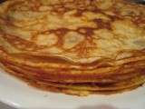 Crêpes sucrées à la fleur d’oranger