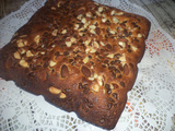 Brownie au chocolat blanc et aux amandes