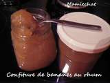 Confiture de bananes au rhum