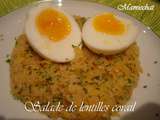 Petite salade de lentilles corail