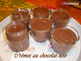 Petites crèmes chocolat au micro ondes