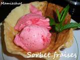 Sorbet fraises