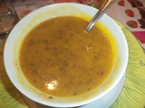 Soupe de légumes au boudin noir