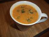 Soupe de lentilles corail et carottes