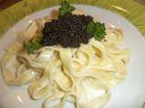 Tagliatelles au caviar