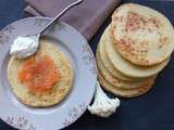 Blinis de chou-fleur