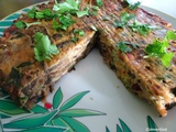 Aubergine kuku de Yotam Ottolenghi - une galette iranienne