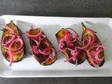 Aubergines à l'oignon rouge et à l'origan de Nigella Lawson