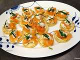 Blinis ou pain de seigle au saumon fumé de Giada de Laurentiis