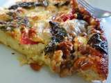 Clafoutis de tomates cerises, mozzarella et pignons de pin