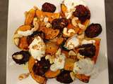 Courge butternut au gingembre, tomates et yaourt au citron vert de Yotam Ottolenghi