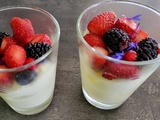 Crème de mascarpone au citron et fruits rouges