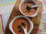 Gazpacho aux tomates et figues