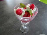 Mousse de framboises