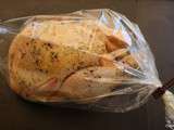 Poulet dans sac de cuisson