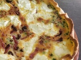 Quiche aux petits pois et aux lardons