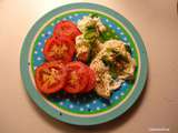 Salade de burrata avec tomates