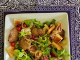 Salade de foies de volaille et groseilles