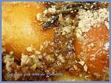 Crumble d'abricots romarin et pralin