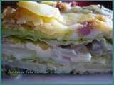 Millefeuille de chou vert au reblochon