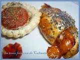 Minis tartelettes au munster et tomates