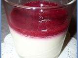 Pana cotta aux framboises