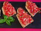 Bruschetta  al pomodoro  (pour 4 personnes)