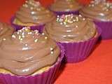 Cupcakes banane/Nutella (pour 12 cupcakes)