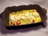 Gratin de courgettes au chèvre et à la poitrine fumée (pour 4 personnes)