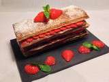 Millefeuille chocolat/fraise