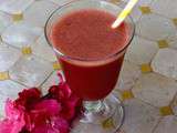 Smoothie fraise/rhubarbe (pour 1 grand verre)