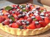 Tarte aux fruits rouges (pour 6 à 8 personnes)