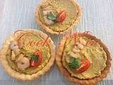 Tartelettes au guacamole et aux crevettes (pour 6 personnes)