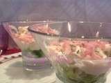 Verrine de fromage frais au jambon et au concombre #recette petit budget (pour 6 personnes)