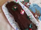 Bûche pâtissière poire chocolat