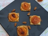 Carrés feulletés aux abricots et crème d'amandes