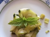 Courgettes et poireaux