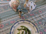 Filet d'églefin sauce aux asperges vertes