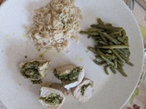 Filet de dinde roulé au pesto d'ail des ours