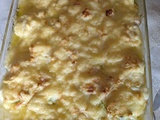 Gratin de courgettes et quenelles